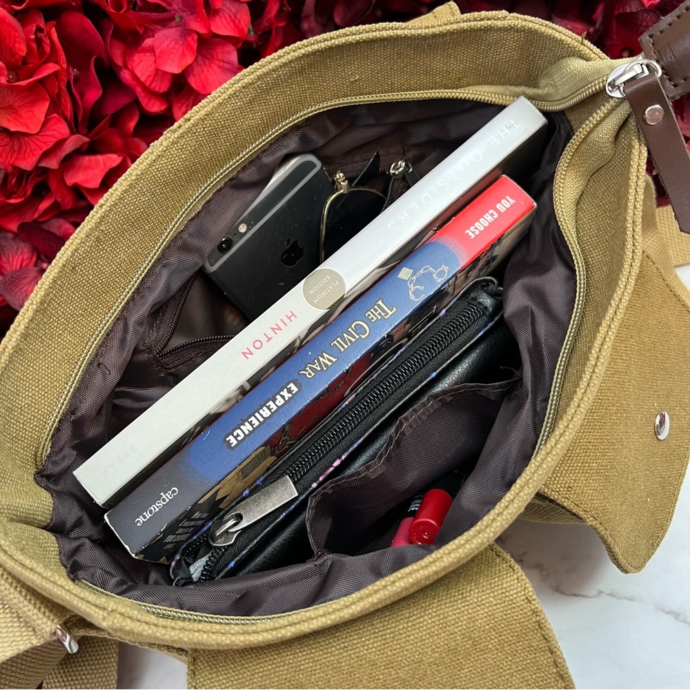 Supernatural Canvas Crossbody Messenger Bag - Picture 11 of 15